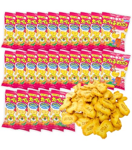 Amazon.co.jp: ギンビス たべっ子どうぶつ ビスケット バター味 卵不